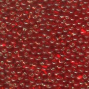 Miyuki Drop Beads 3,4mm 0010 transparent silverlined Red 10gr