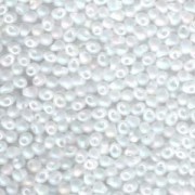 Miyuki Drop Beads 3,4mm 0131FR transparent rainbow matt Clear 10gr