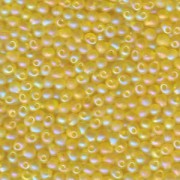 Miyuki Drop Beads 3,4mm 0136FR transparent rainbow matt Yellow 10gr