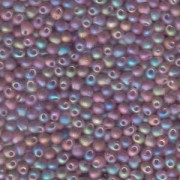 Miyuki Drop Beads 3,4mm 0142FR transparent rainbow matt Amethyst 10gr
