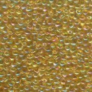 Miyuki Drop Beads 3,4mm 0251 transparent rainbow Light Gold 10gr