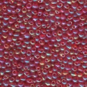 Miyuki Drop Beads 3,4mm 0254 transparent rainbow Berry Gold 10gr