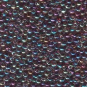 Miyuki Drop Beads 3,4mm 0256 transparent rainbow Light Amethyst 10gr