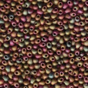 Miyuki Drop Beads 3,4mm 2035 matt rainbow metallic Khaki 10gr