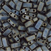 Miyuki Halb Tila Beads 2,2x5mm matt metallic Silvergrey HTL2002 ca 7,8gr