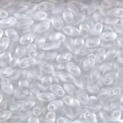 Miyuki Long Magatama Beads 4x7mm ca8,5gr 0131F transparent matt Clear