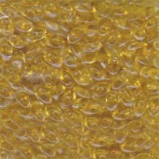 Miyuki Long Magatama Beads 4x7mm ca8,5gr 0132 transparent Light Gold