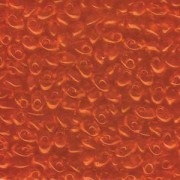 Miyuki Long Magatama Beads 4x7mm ca8,5gr 0138 transparent Orange