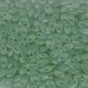 Miyuki Long Magatama Beads 4x7mm ca8,5gr 2104F transparent matt Sea Glass Green