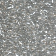 Miyuki Magatama Beads 4mm 0001 silverlined Crystal ca 24gr