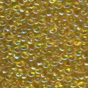 Miyuki Magatama Beads 4mm 0132R transparent irisierend Amber ca 24gr