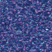 Miyuki Magatama Beads 4mm F47 lavenderlined Aqua ca 24gr