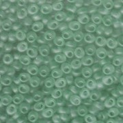 Miyuki Magatama Beads 4mm 2104F transparent matte Pale Green ca 24gr