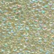 Miyuki Magatama Beads 4mm 2146 yellowlined Crystal irisierend ca 24gr