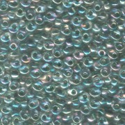 Miyuki Magatama Beads 4mm 2148 olivegreenlined Crystal irisierend ca 24gr