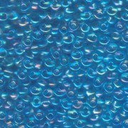 Miyuki Magatama Beads 4mm 2155 transparent irisierend Light Blue ca 24gr