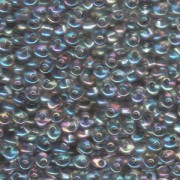 Miyuki Magatama Beads 4mm 2156 transparent irisierend Grey ca 24gr