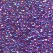 Miyuki Magatama Beads 4mm 2157 transparent irisierend Purple ca 24gr