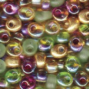 Miyuki Magatama Beads 4mm Mix Earthtone ca 25 Gr.