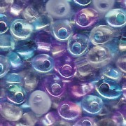 Miyuki Magatama Beads 4mm Mix Caribbean Blue ca 25 Gr.
