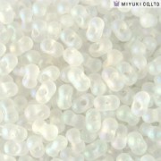 Miyuki Berry Beads 2,5x4,5mm BB0131FR Crystal Transparent matt rainbow ca 9gr