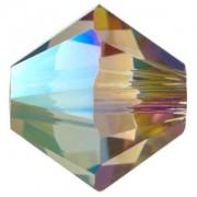 Elements Perlen Bicones 5mm Crystal Iridescent Green 100 Stück