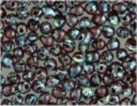 Miyuki Tropfen Beads 3,4mm 4504 transparent Ruby Picasso ca 10gr