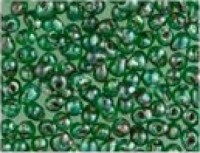 Miyuki Tropfen Beads 3,4mm 4507 transparent Green Picasso ca 10gr