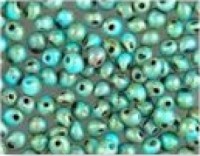 Miyuki Tropfen Beads 3,4mm 4514 opaque Turquoise Picasso ca 10gr