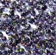 Miyuki Tropfen Beads 3,4mm Czech Coating 55015 Crystal Magic Purple ca 10 gr