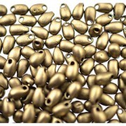 Miyuki Tropfen Beads 3x5,5mm 2006 matt metallic Gold ca 25gr