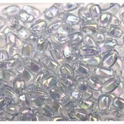Miyuki Tropfen Beads 3x5,5mm 2443 transparent rainbow light Blue ca 25gr