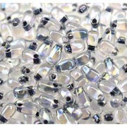 Miyuki Tropfen Beads 3x5,5mm 0283 nooir lined rainbow Crystal ca 25gr
