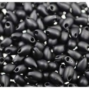 Miyuki Tropfen Beads 3x5,5mm 0401F matt Black ca 25gr