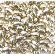 Miyuki Tropfen Beads 3x5,5mm 4201 Duracoat galvanized Silver ca 25gr