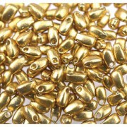 Miyuki Tropfen Beads 3x5,5mm 4202 Duracoat galvanized Gold ca 25gr