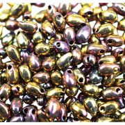 Miyuki Tropfen Beads 3x5,5mm 0462 metallic Gold Violet ca 25gr