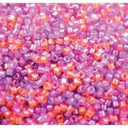 Miyuki Delica Beads Neon Mix04 1,6mm DB2064 luminous Pink Purple Peach ca 5gr