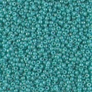 Miyuki Rocailles Beads 2mm 0481 opacque irisierend Turquoise Green ca 12gr