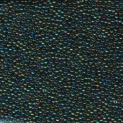 Miyuki Rocailles Beads 2mm 0453 metallic rainbow Green ca 12gr
