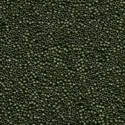 Miyuki Rocailles Beads 1,5mm 2004 matt metallic Olive Green ca 11gr