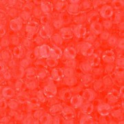 Miyuki Rocailles Beads 2mm 1122 inside colorlined Neon Flamingo ca 12gr