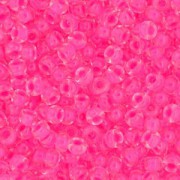 Miyuki Rocailles Beads 3mm 4301 inside colorlined Neon Wild Strawberry ca 13gr