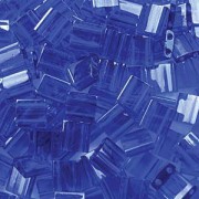 Miyuki Tila Beads 5mm transparent Cobalt TL0151 ca 7,2gr