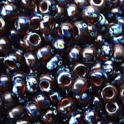 Miyuki Rocailles Picasso Beads 4mm 4502 transparent dark Amber ca 20gr