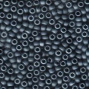 Miyuki Rocailles Beads 4mm 1254 metallic matte Blue Grey ca 20gr