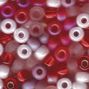 Miyuki Rocailles Beads 4mm Mix05 Strawberry Fields ca 20 Gr.