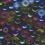 Miyuki Rocailles Beads 4mm Mix14 Gemtones ca 20 Gr.