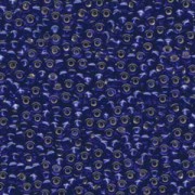 Miyuki Rocailles Beads 3mm 0020 transparent silverlined Cobalt Blue ca 13gr