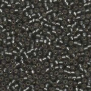 Miyuki Rocailles Beads 3mm 0021 F transparent matte Smokey Grey ca 13gr